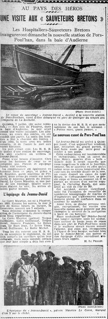 Canot de sauvetage la Jeanne-David de Pors-Poulhan 1926 L_oues10