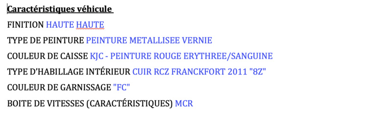 Ma belle : RCZ R rouge Erythrée de 2014 Captur23