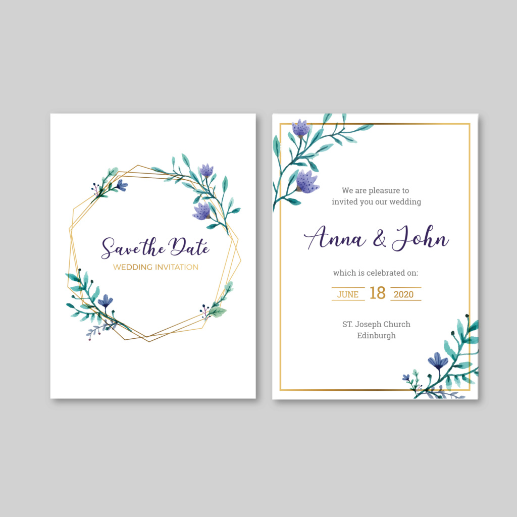 Création faire part mariage 10110