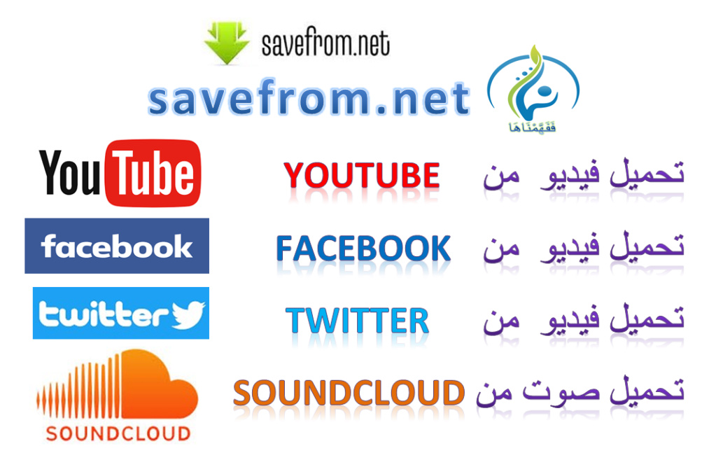 تحميل فيديو من يوتيوب - فيسبوك - تويتر - سوند كلود Savefr10