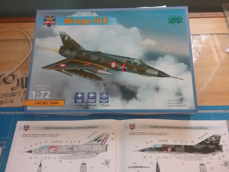 Mirage IIIE 1/72 modelsvit......................................terminé... 20181212