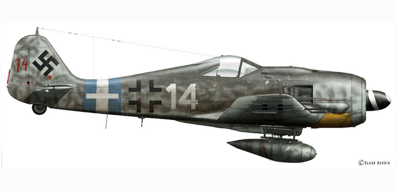 trois FW 190 au 1/48 eduard.............................terminés Focke-13