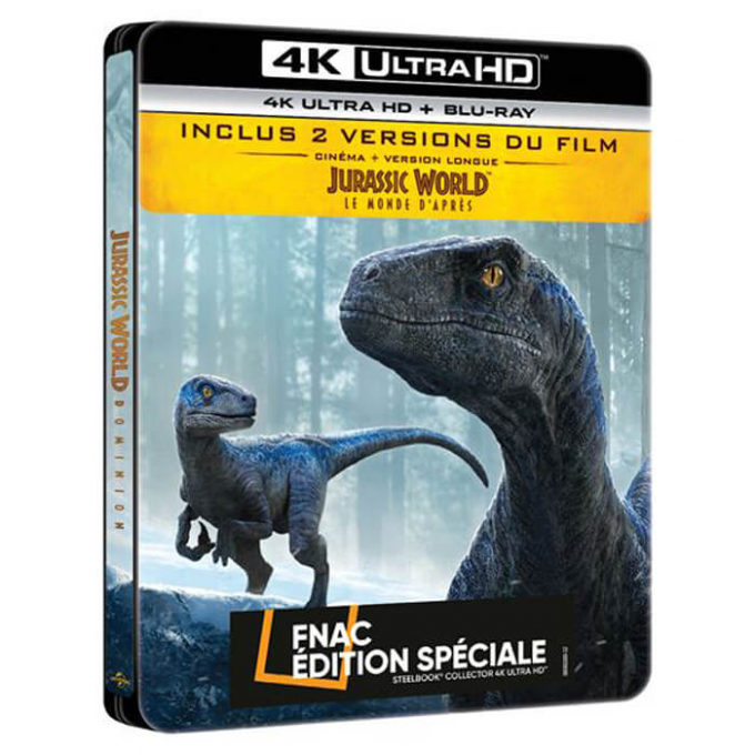 Jurassic World : Le Monde d'Après - Edition Spéciale Fnac Steelbook 4K Ultra HD  21d70410