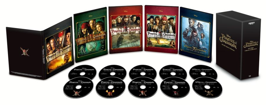 Pirates des Caraïbes 1 à 5 Exclusivité Fnac Steelbook Blu-ray 4K Ultra HD 32423310