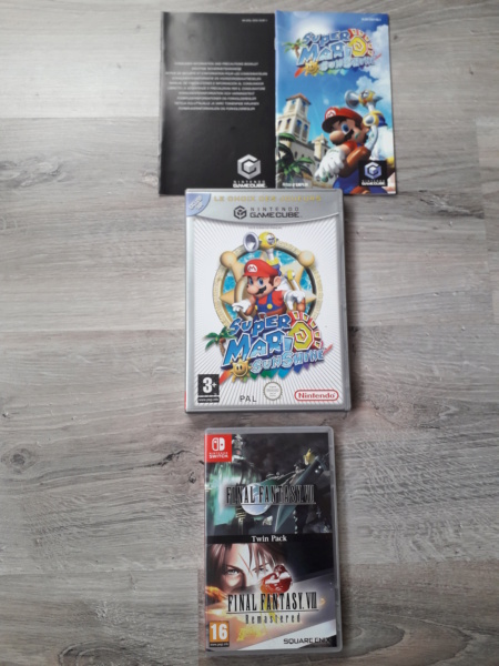 [EST] Mario Sunshine choix des joueurs GC et Final fantasy twin pack switch 20230312