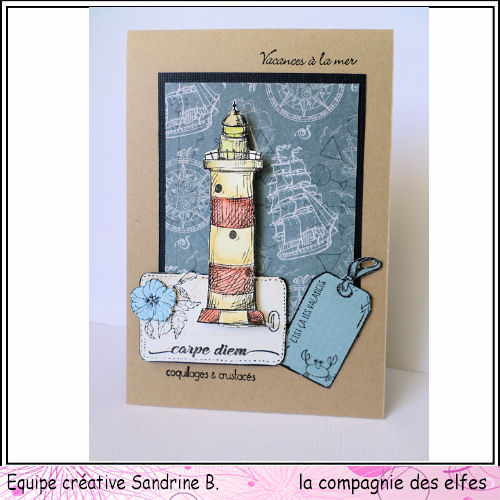 Cartes créatives Août 2019. Phare110