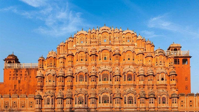 Inde : Jaipur : Le Hawa Mahal 8813