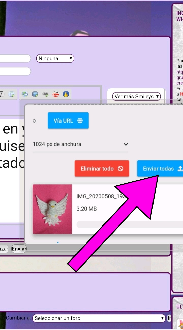 Paso a paso de cómo subir imágenes al foro desde el celular con el  alojador de imagenes que nuestra casita tiene Addte105