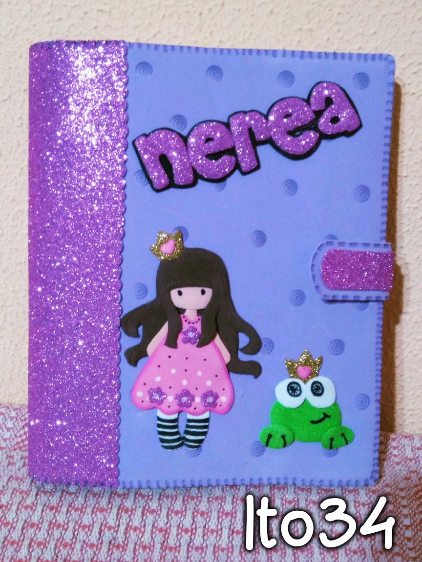 Cuaderno decorado de Gorjuss para Nerea Addte158