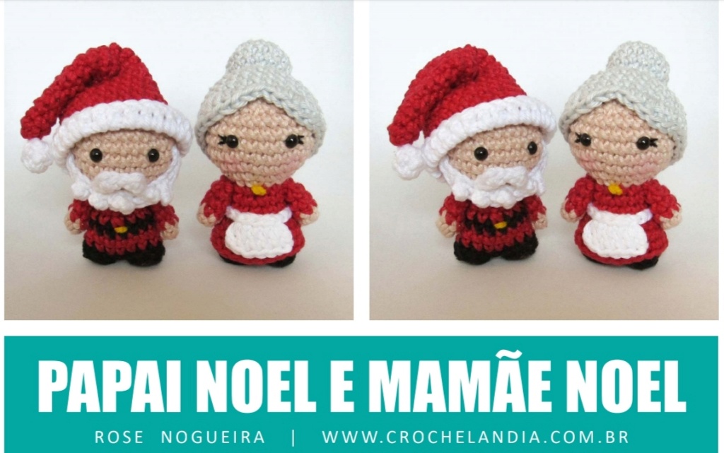 Papá Noel y mamá Noel amigurumi. Img_2036