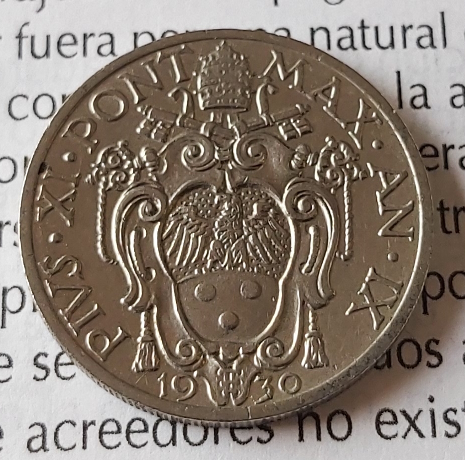 20 centesimi Pío XI - 1930 Revers12