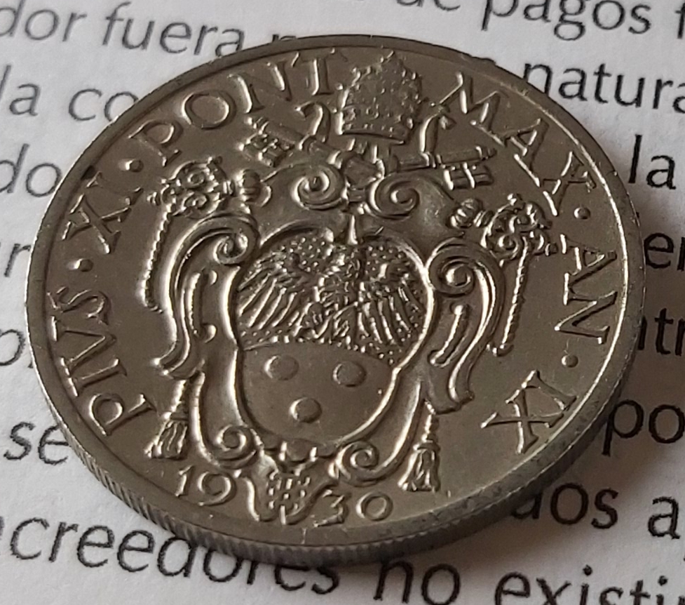 20 centesimi Pío XI - 1930 Revers13