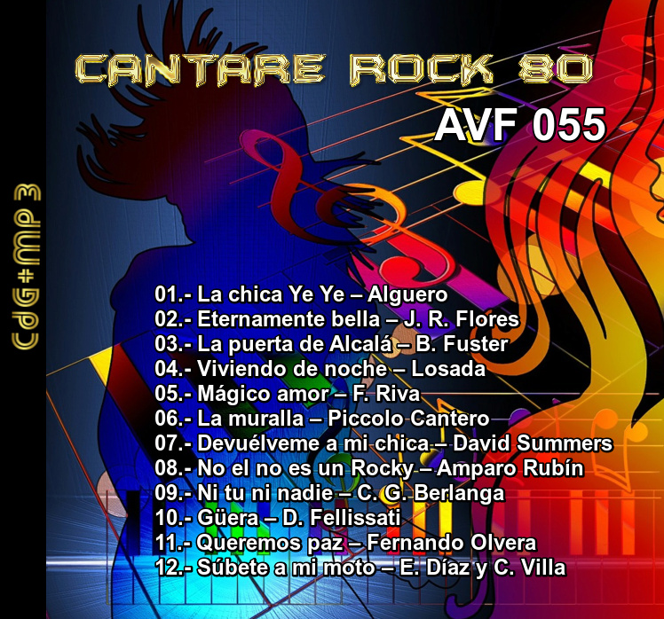 AVF-055 - Cantaré Rock De Los 80's En Español  05510
