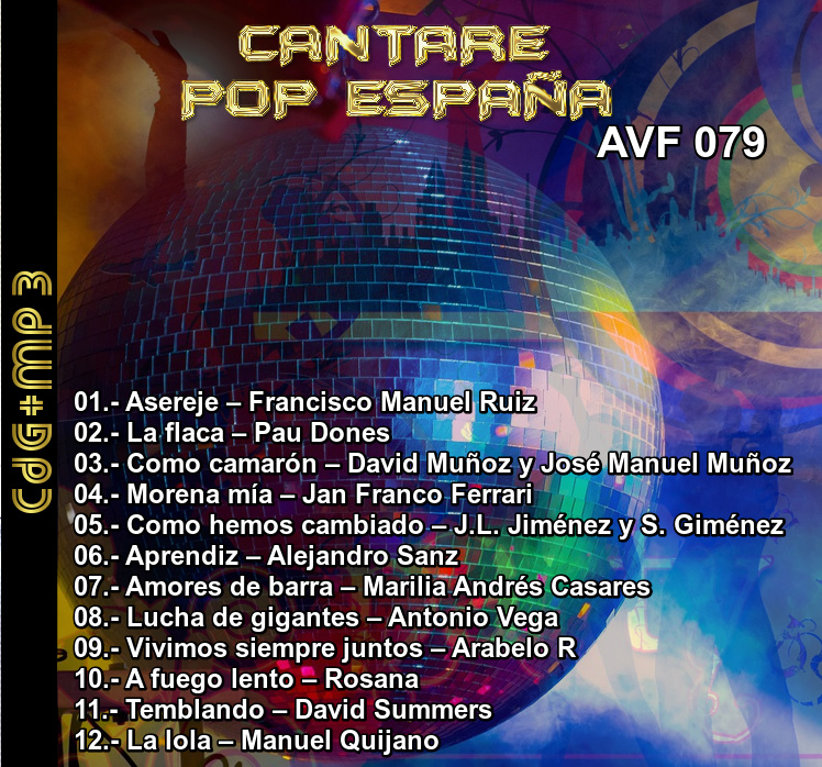 AVF-079 - Cantaré Pop De España	 07910
