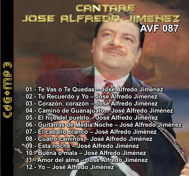 AVF-087 - Cantaré Homenaje A José Alfredo Jiménez	 08710