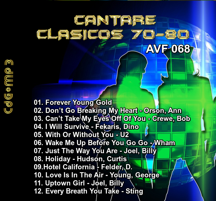 AVF-068 - Cantaré Clasicos De Los 70's Y 80's En Inglés	 6810