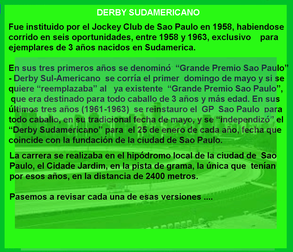 DERBY SUDAMERICANO - 1958- 1963 Derby_11