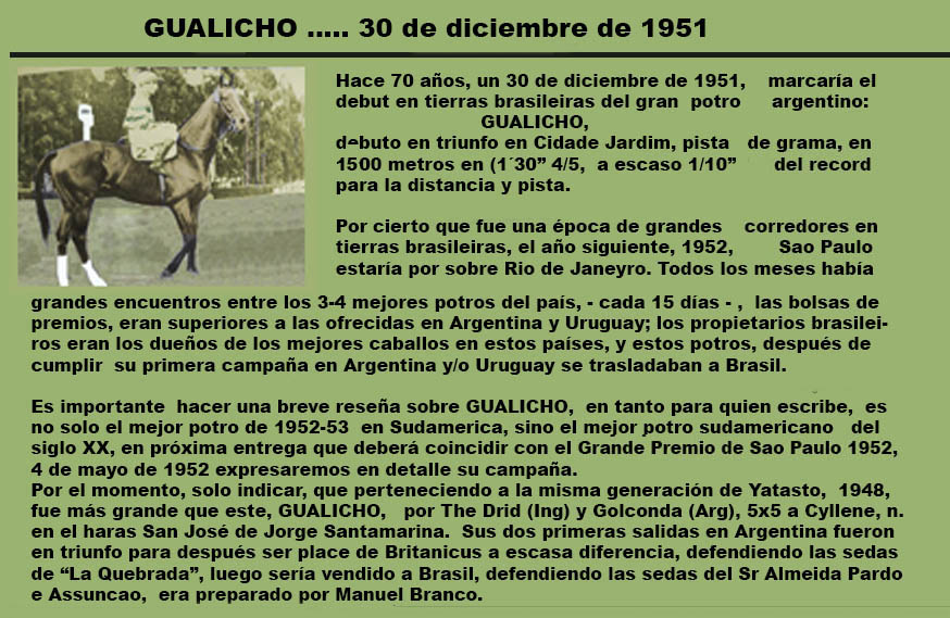 1952 - 53- GUALICHO --- EL MEJOR DEL SIGLO EN SUDAMERICA Gualic11