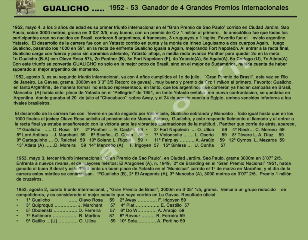 1952 - 53- GUALICHO --- EL MEJOR DEL SIGLO EN SUDAMERICA Gualic15