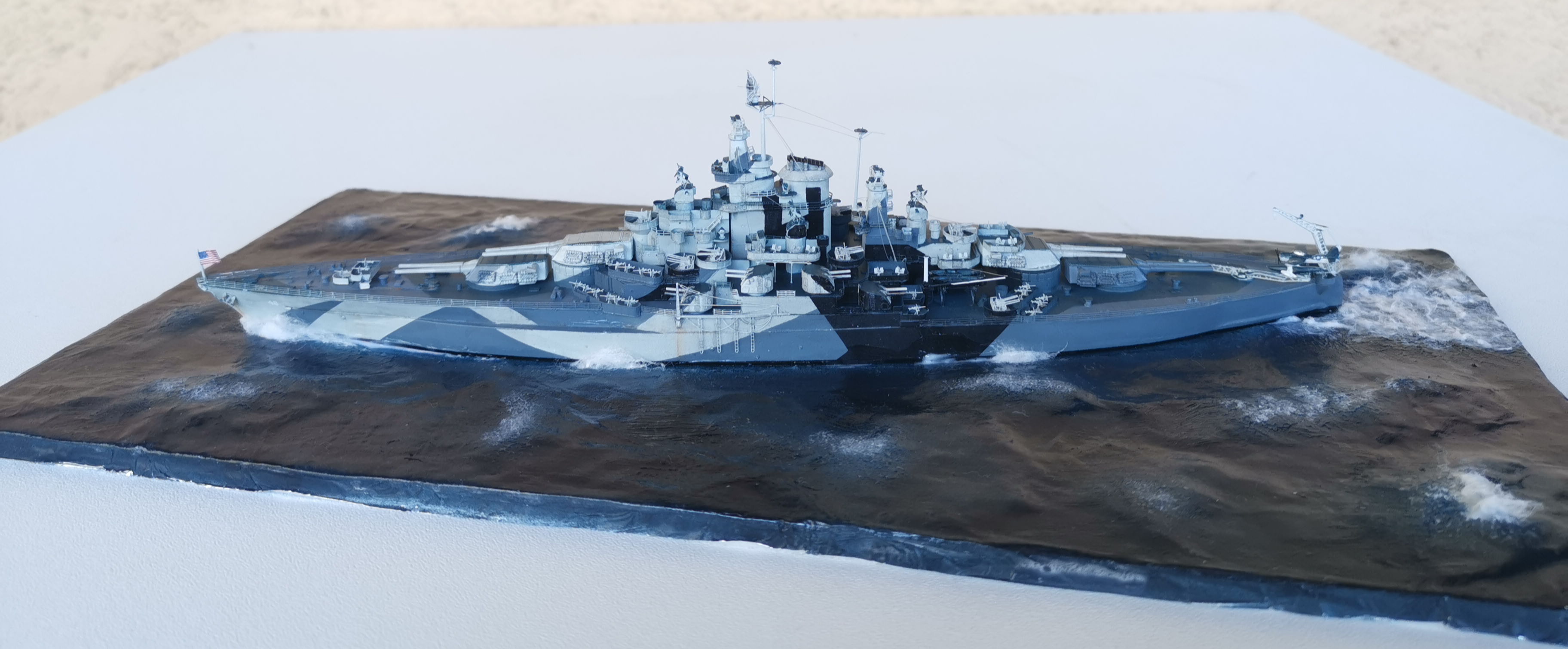 Diorama USS West Virginia 1/700 Wvterm11