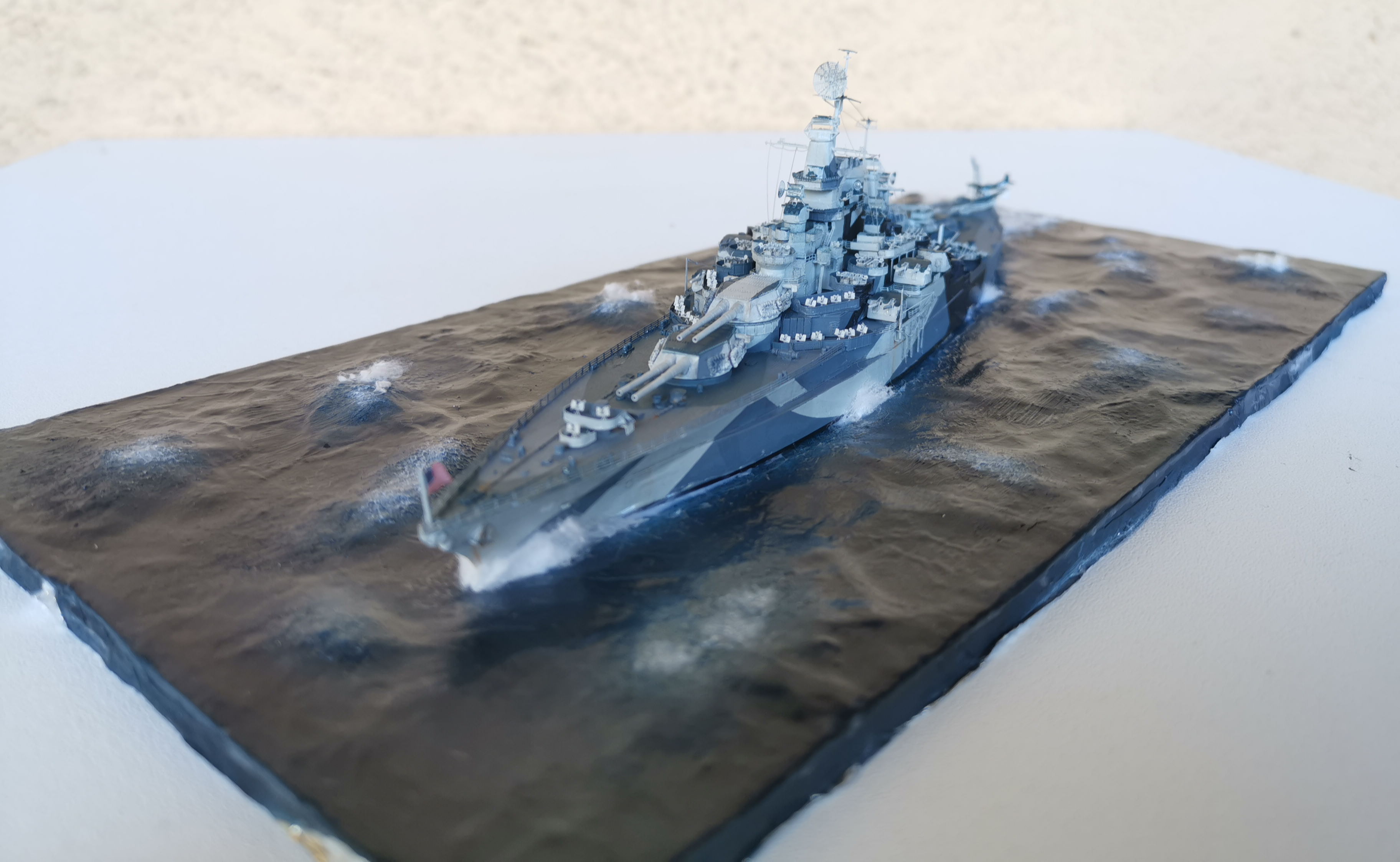 Diorama USS West Virginia 1/700 Wvterm13