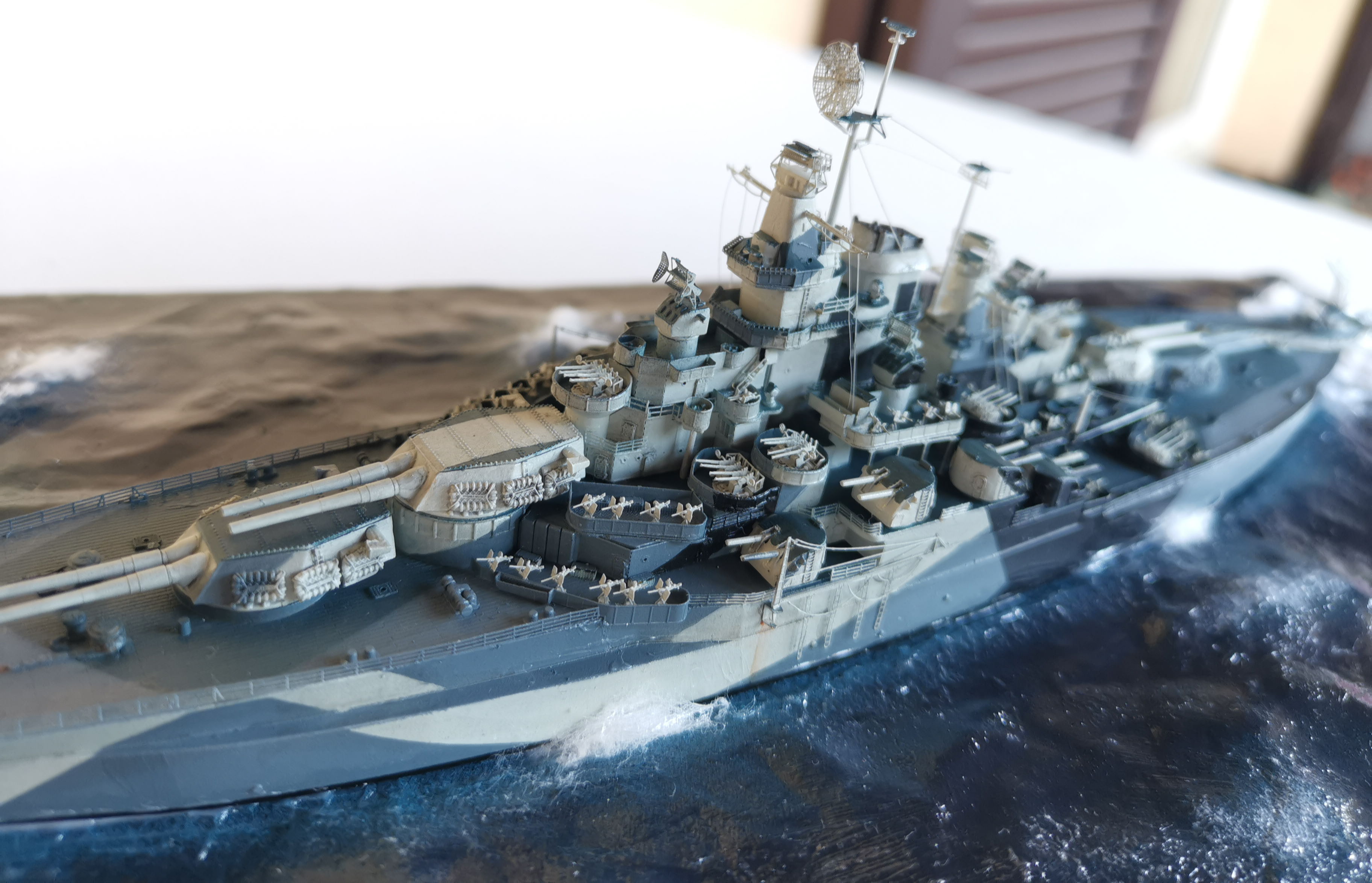 Diorama USS West Virginia 1/700 Wvterm18