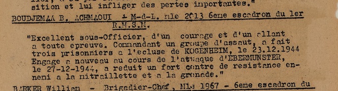 RMSM liste récipiendaires Croix de Guerre OG "Musée Paris" Boudje11