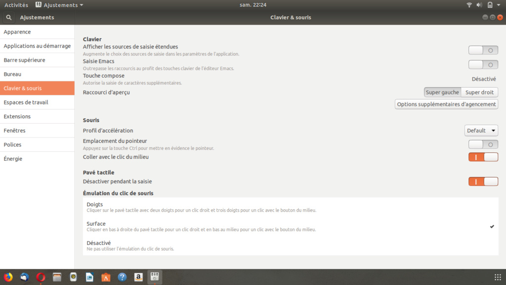Ubuntu 18.10 et le clic droit de souris Captur18