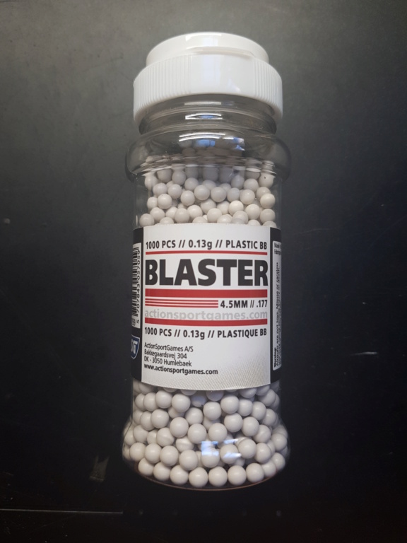 Tests des billes plastique 4,5mm ASG Blaster 20200725