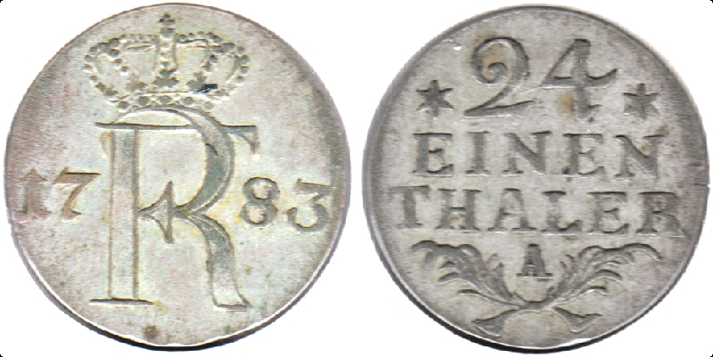 Prusia 1/24 de Taler - 1783 002a-110