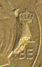 20 céntimos de € de Bélgica 2008 con exceso de metal Belgic11