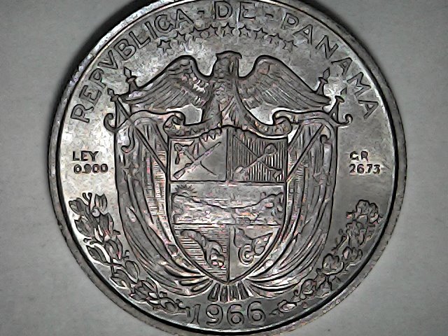 1 Balboa de Panamá,1966,plata. Fri_ja44