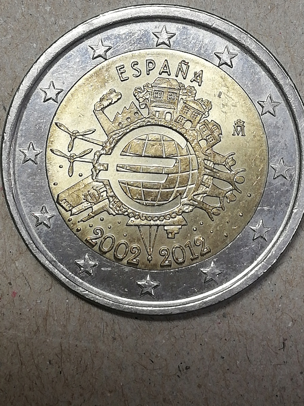 2 euros España 2012 ESTRELLAS DOBLADAS Img_2471