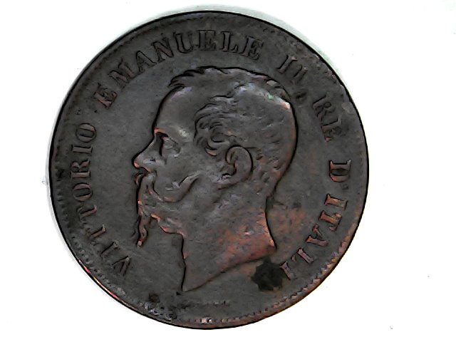5 centésimi de 1861.Victor Manuel II.Italia Sat_ja69