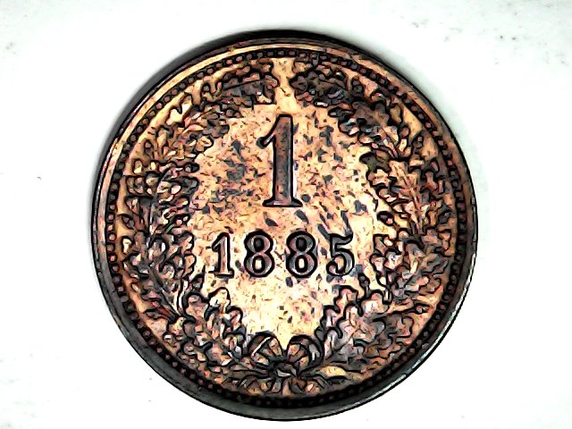 1 Kreuzer de 1885. Imperio Austro-Hungaro. Sun_fe12