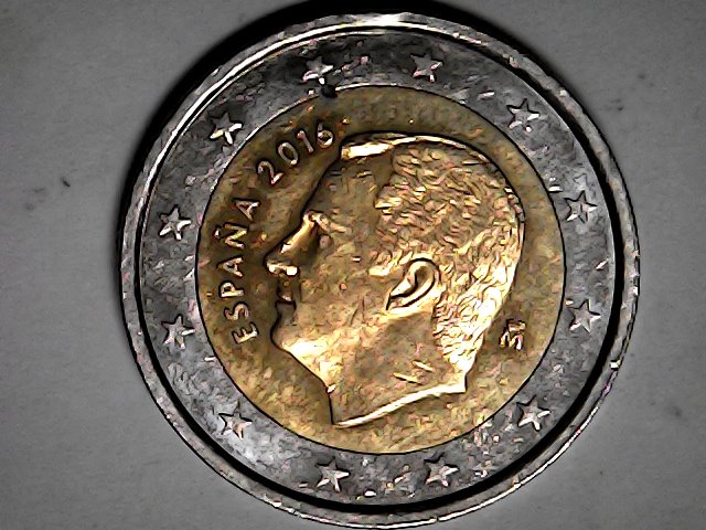 2 euros 2016 Felipe VI. Cuño doblado. Wed_ja21