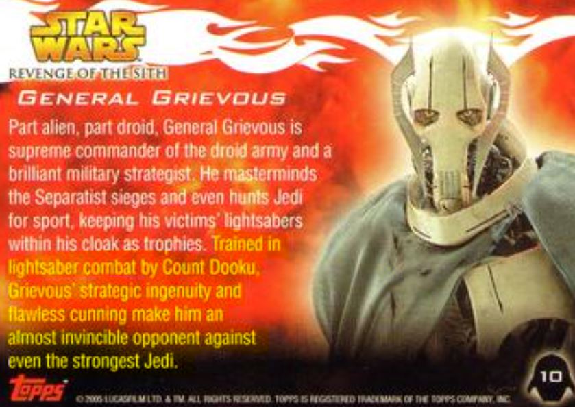 Ultimate General Grievous Respect Thread (legends) 2022 Almost13