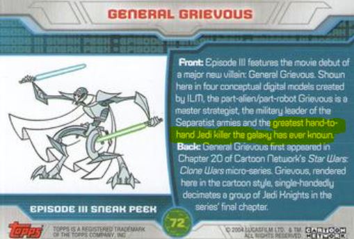 Ultimate General Grievous Respect Thread (legends)  Greate10