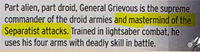 Ultimate General Grievous Respect Thread (legends) 2022 Master24