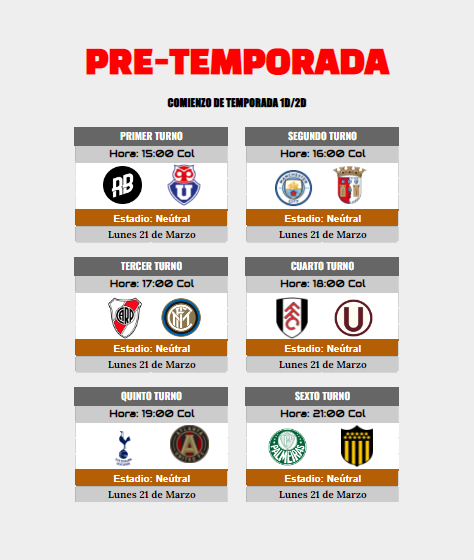 [HES-SDv21] Horarios Pre-temporada Pre_te10