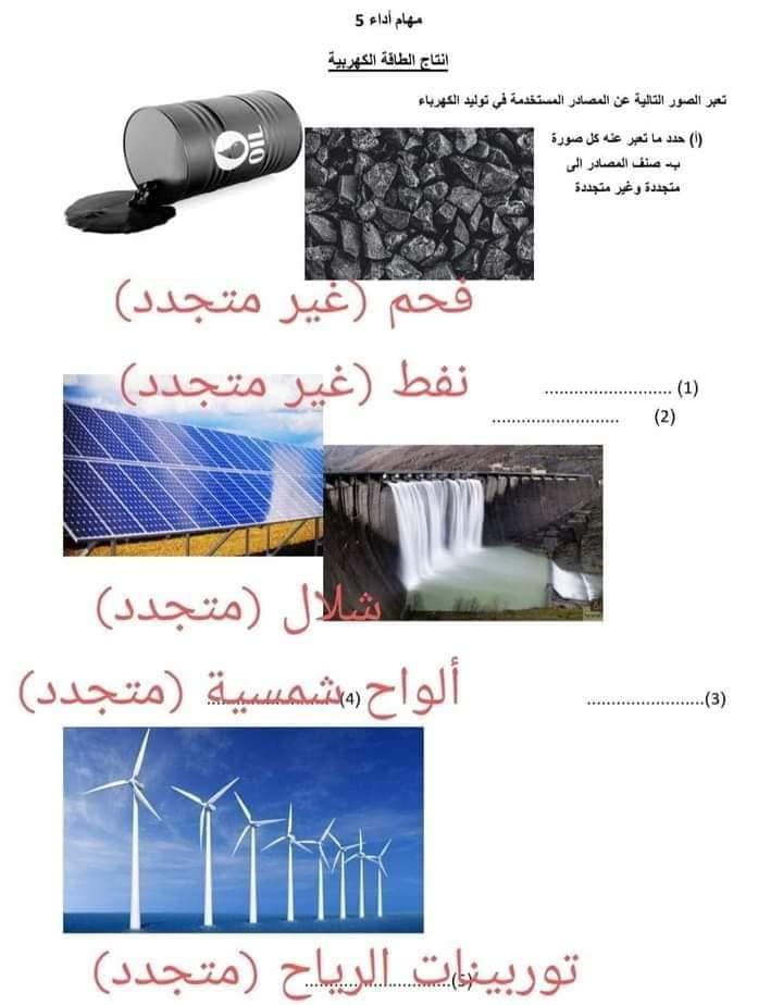 المهام الأدائية لموقع الوزارة للصف الرابع ترم ثاني 2022  علوم     27616310