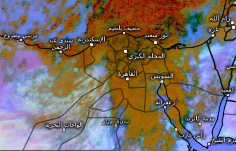 أمطار غزيرة وثلوج تتجه شرق البلاد وتصل القاهرة خلال ساعات 3410