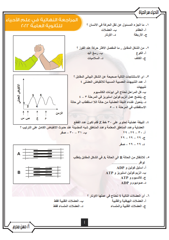 مراجعة الأهم و المفيد أحياء للثانوية العامة " أستاذ / حسن محرم" Aayo_a19