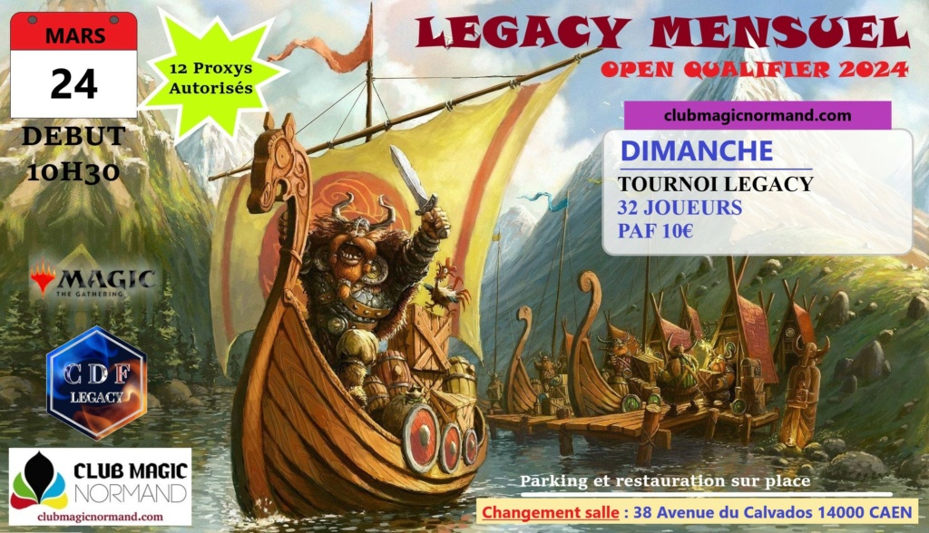 Open Qualifier CDFL à Caen le 24 mars en Legacy Tourno38