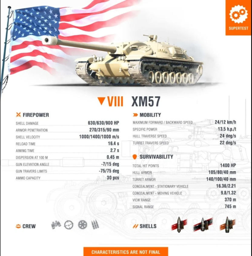 XM57 (cazacarros USA de tier VIII) 20240515