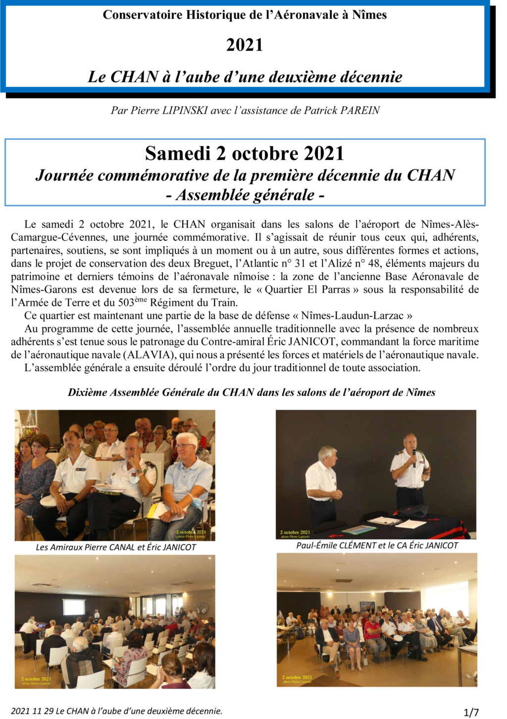 [Associations anciens marins] C.H.A.N.-Nîmes (Conservatoire Historique de l'Aéronavale-Nîmes) - Page 5 2021_110