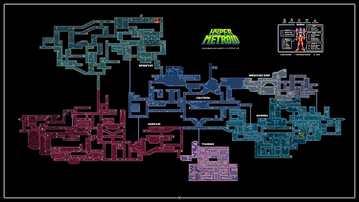 Mon coup de cœur et premier fangame "Hyper Metroid" Map10