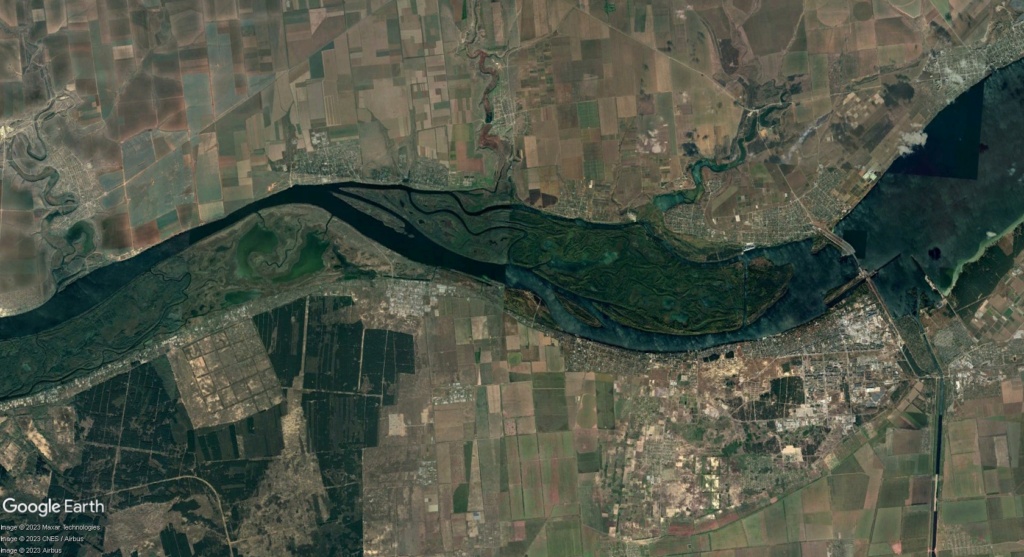 Le Dniepr et la destruction du barrage de Kakhovka A2d10