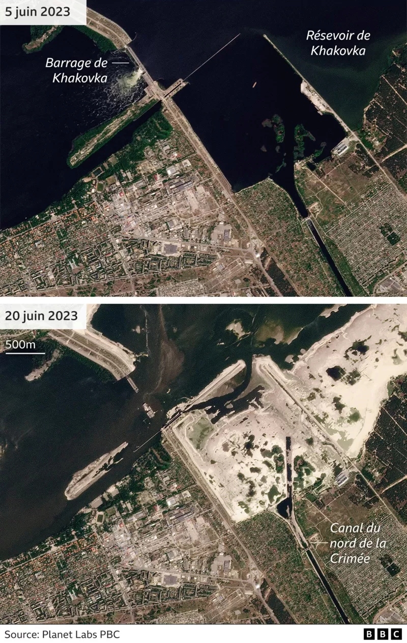 Le Dniepr et la destruction du barrage de Kakhovka Canal12