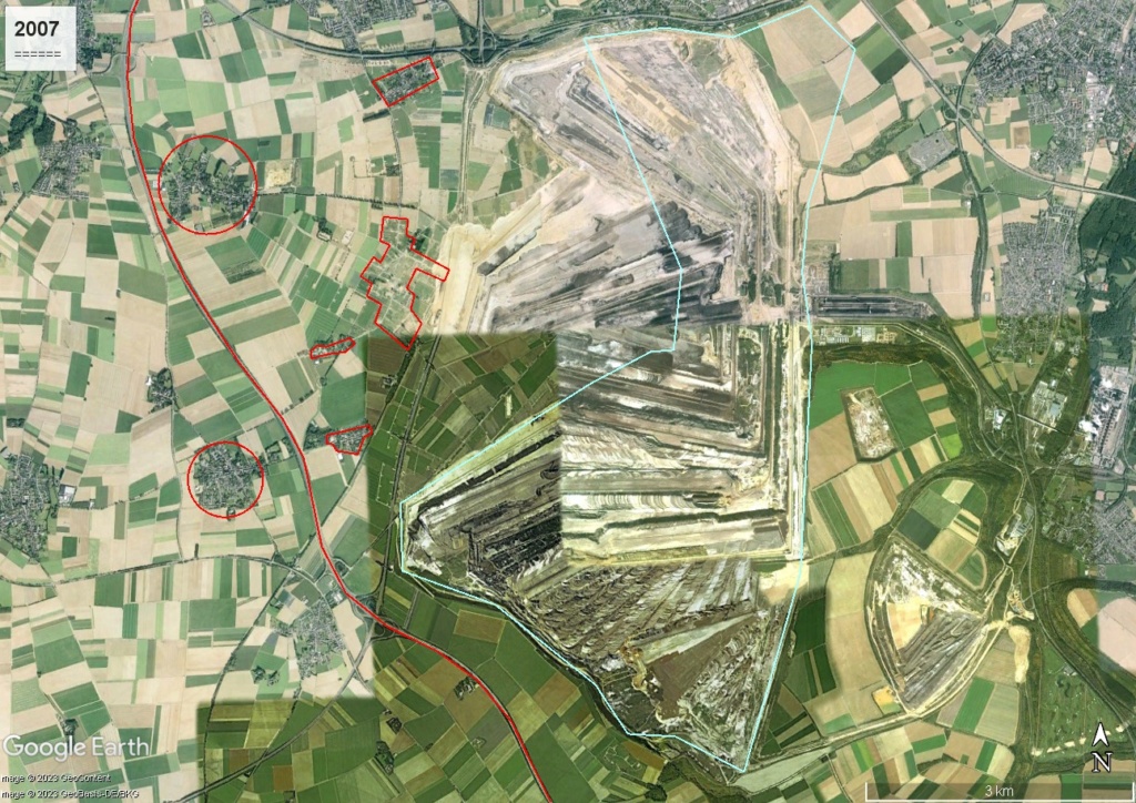 Garzweiler, mine de charbon allemande : l'évolution RAPIDE du paysage Garz2011